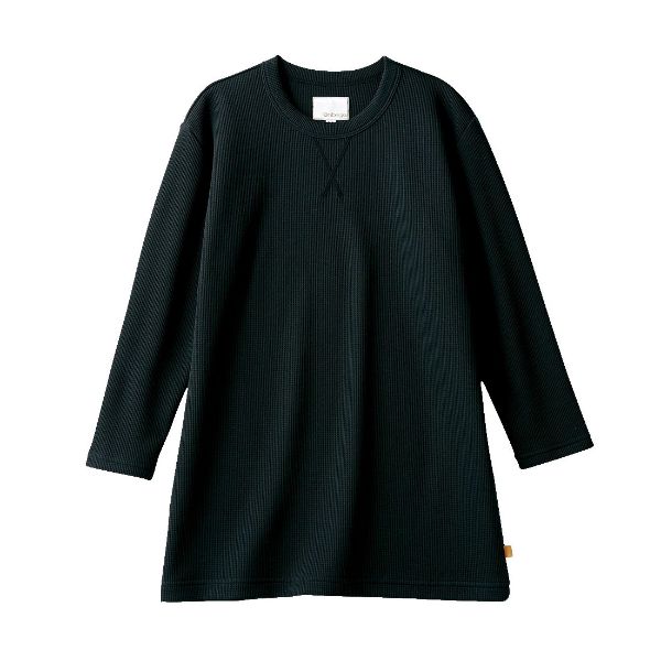 OV2513-0_M カットソー 兼用 8分袖 黒 M 住商モンブラン