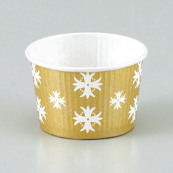 ケーキカップ プリーツカップ43F 金 伊藤景パック産業