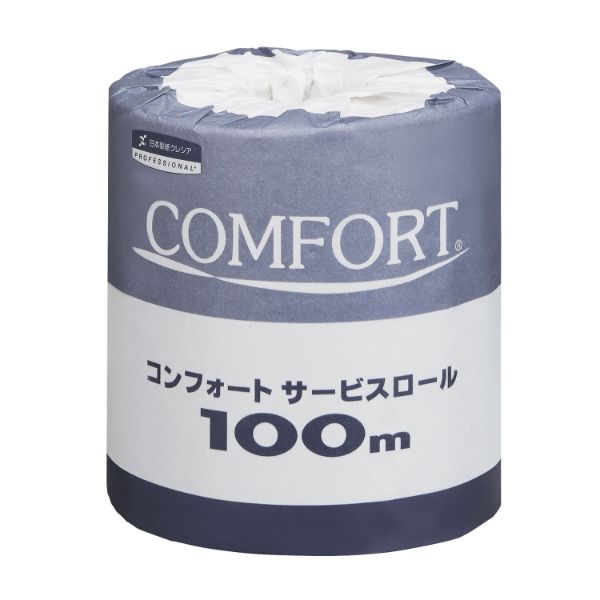 トイレットペーパー コンフォート サービスロール 100m 日本製紙クレシア