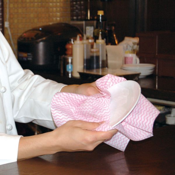 クレシア カウンタークロス厚手タイプ ピンク 日本製紙クレシア