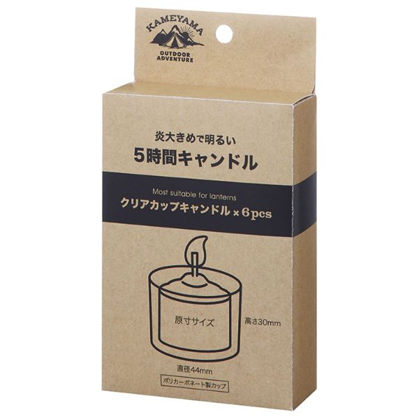 キャンドル 5時間キャンドル6P カメヤマ