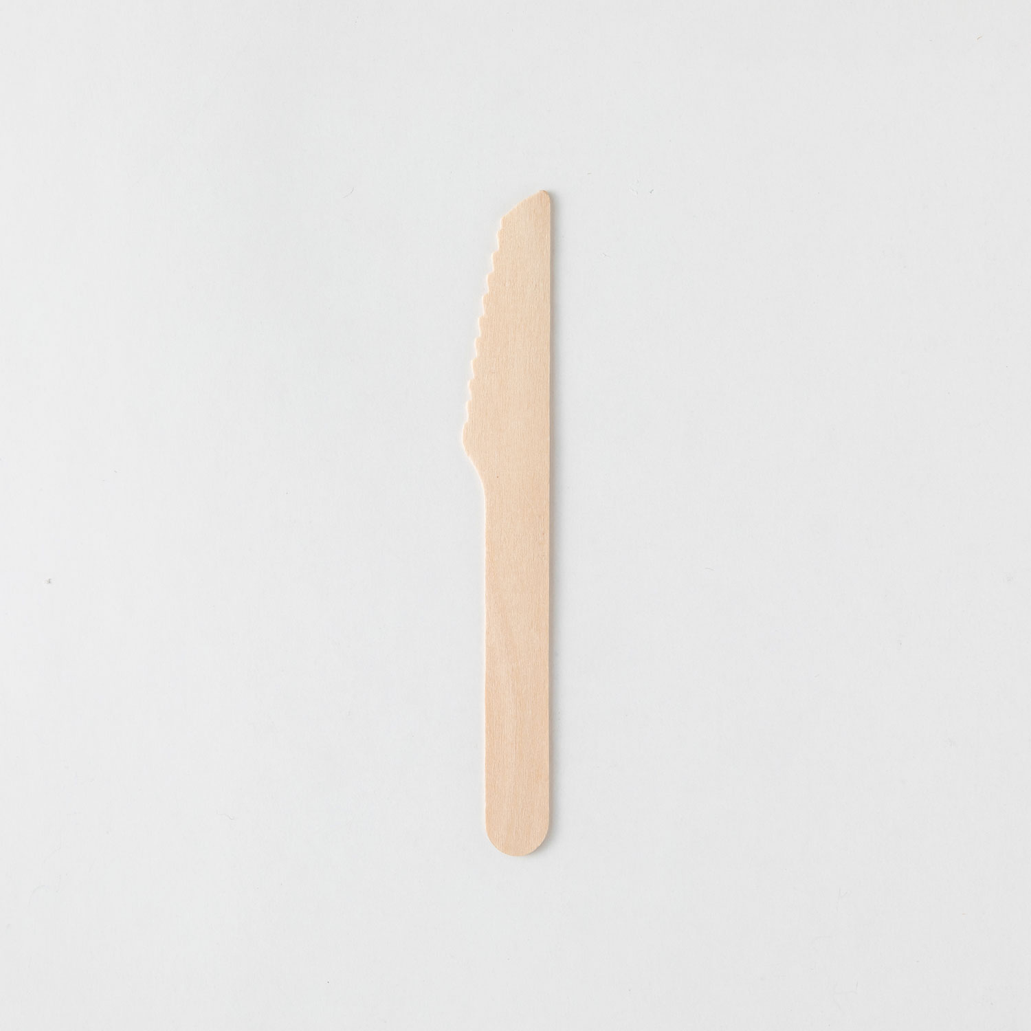 使い捨てカトラリー 木製ナイフ140 紙完封(茶色) アサヒグリーン
