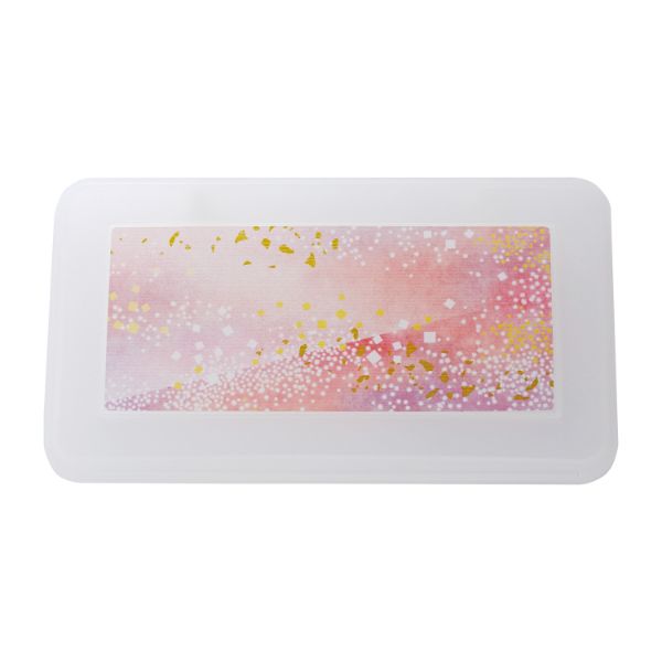 食器 PR-6 [本体]赤40・内C [蓋]透明・花吹雪(ピンク) タカギ産業