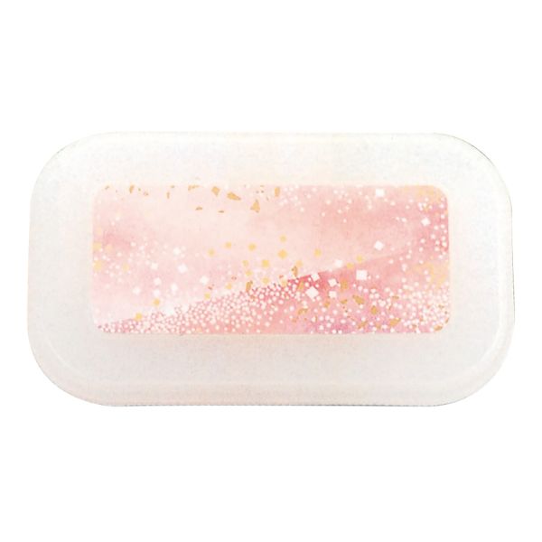 食器 PR-9 [本体]黒・内A [蓋]透明・花吹雪(ピンク)浅蓋 タカギ産業