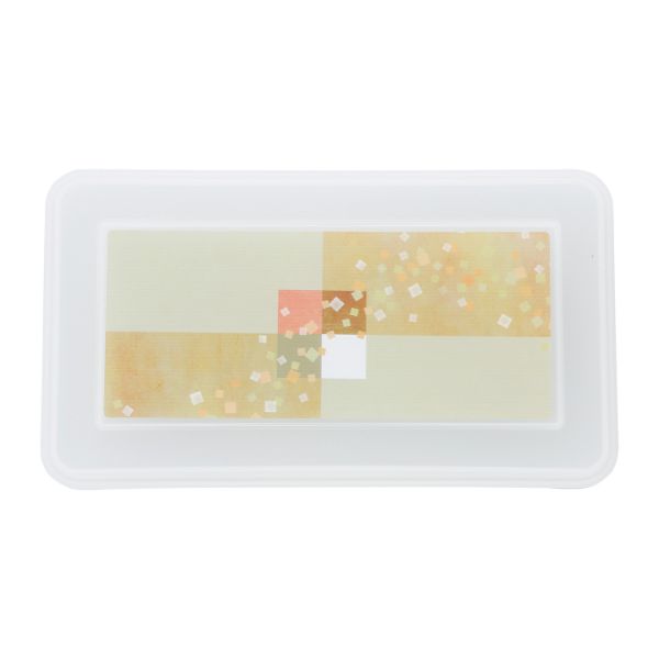 食器 PR-14 [本体]黒・内A [蓋]透明・花吹雪(イエロー) タカギ産業