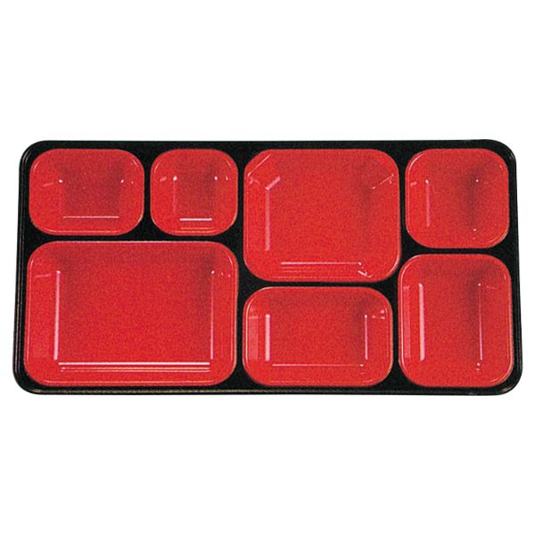 食器 BW-480 [本体]黒・内赤40 [蓋]黒・しゃくやく タカギ産業