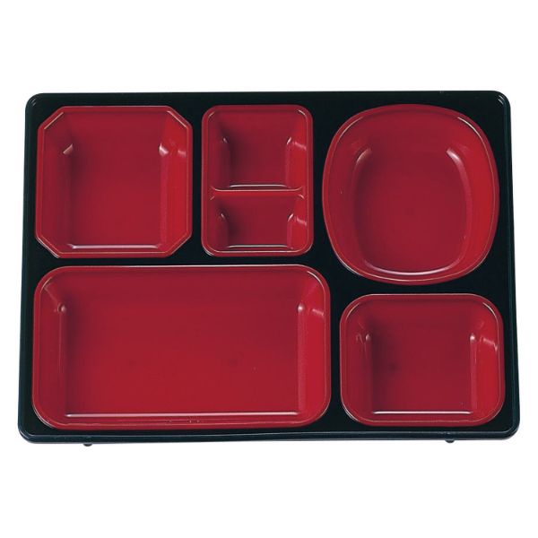 食器 BW-470 [本体]紺・内赤40 [蓋]透明・アーモンド タカギ産業