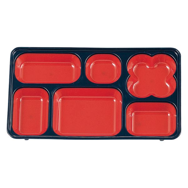 食器 BW-460 [本体]黒・内赤40 [蓋]透明・落花生 タカギ産業
