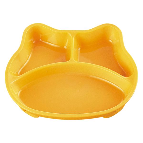 食器 B-182 [本体]イエロー10 [蓋]透明・新ネコ タカギ産業
