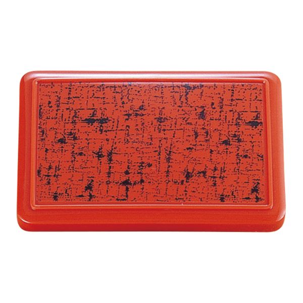 食器 B-102 [本体]朱 [蓋]朱・布目 タカギ産業