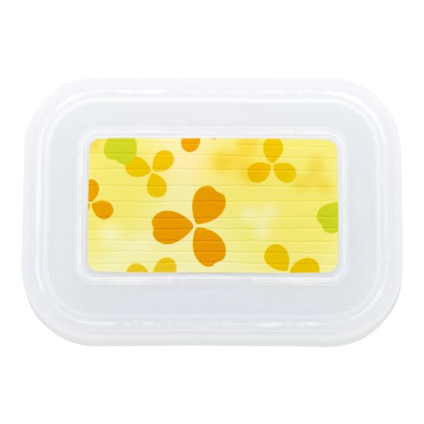 食器 BR-509 [本体]ワイン [蓋]透明・クローバー(イエロー) タカギ産業