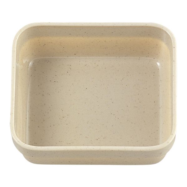 食器 ハーフライス [本体]ストーン [蓋]透明・胡蝶蘭 タカギ産業