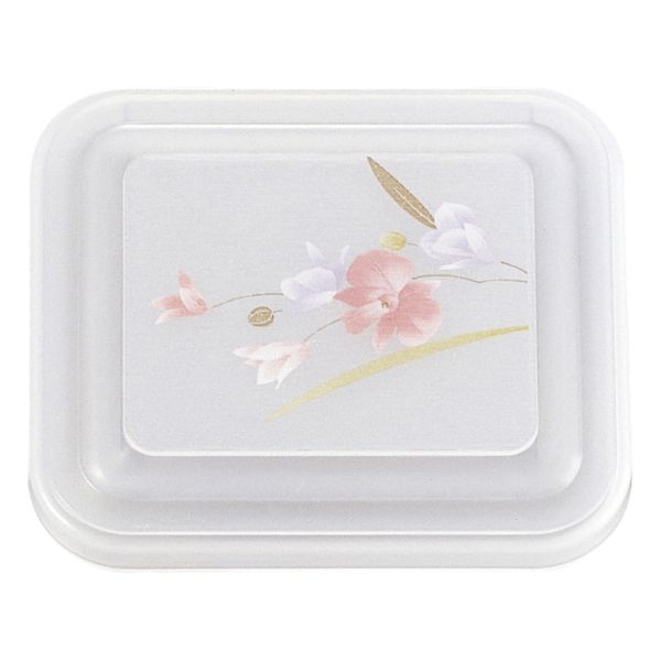 食器 ハーフライス [本体]ストーン [蓋]透明・胡蝶蘭 タカギ産業