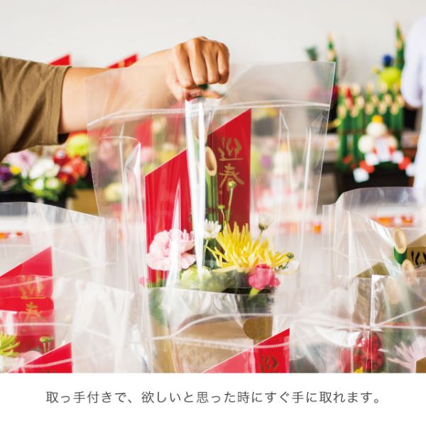 ポリ手提げ NEW無地クリアスタンドバッグ-S(30枚) ヘッズ