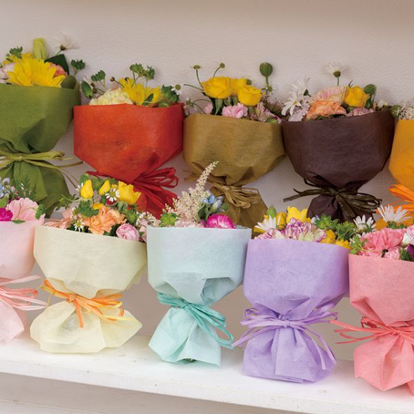 贈答用飾り WRAPFLEXショート不織布ロール-クラフト(1巻) ヘッズ