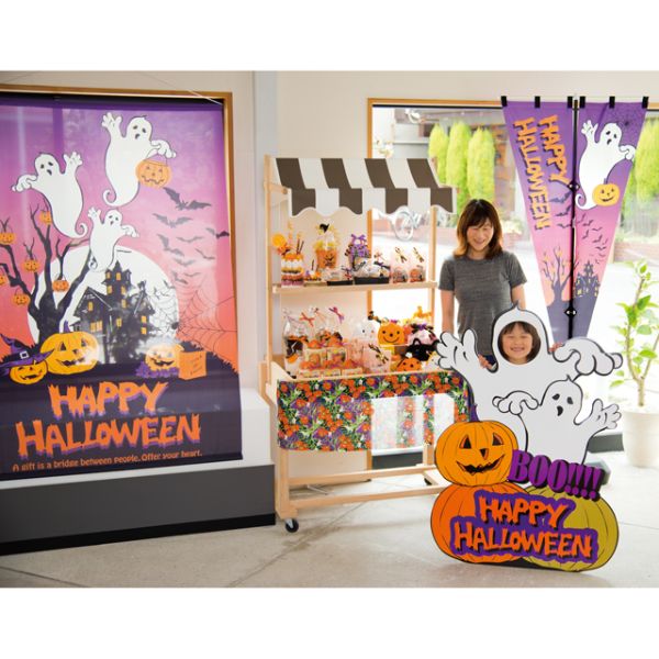 のぼり アメリカンハロウィンタペストリー-1(1枚) ヘッズ
