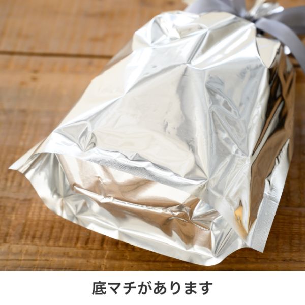 袋 アルミ蒸着リボン付バッグ-XL シルバー(10枚) ヘッズ