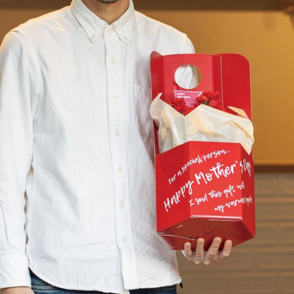 贈答用飾り イージーフラワーペーパーボックス-L 母の日(10枚) ヘッズ