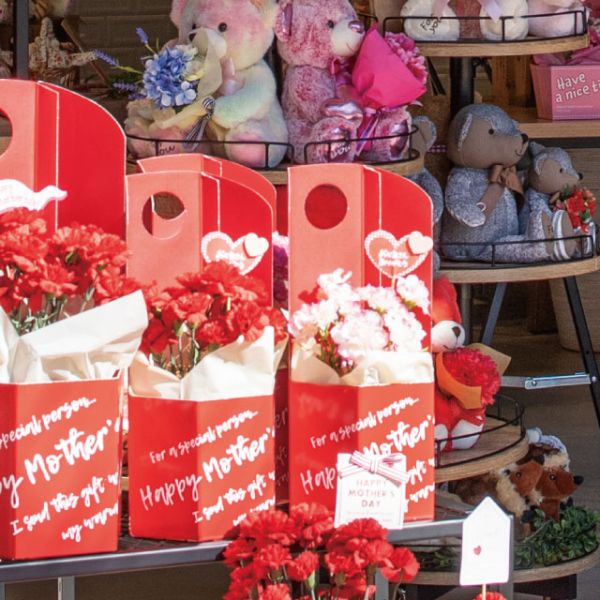 贈答用飾り イージーフラワーペーパーボックス-M 母の日(10枚) ヘッズ