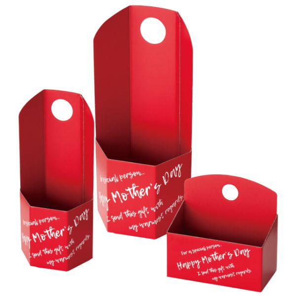 贈答用飾り イージーフラワーペーパーボックス-M 母の日(10枚) ヘッズ