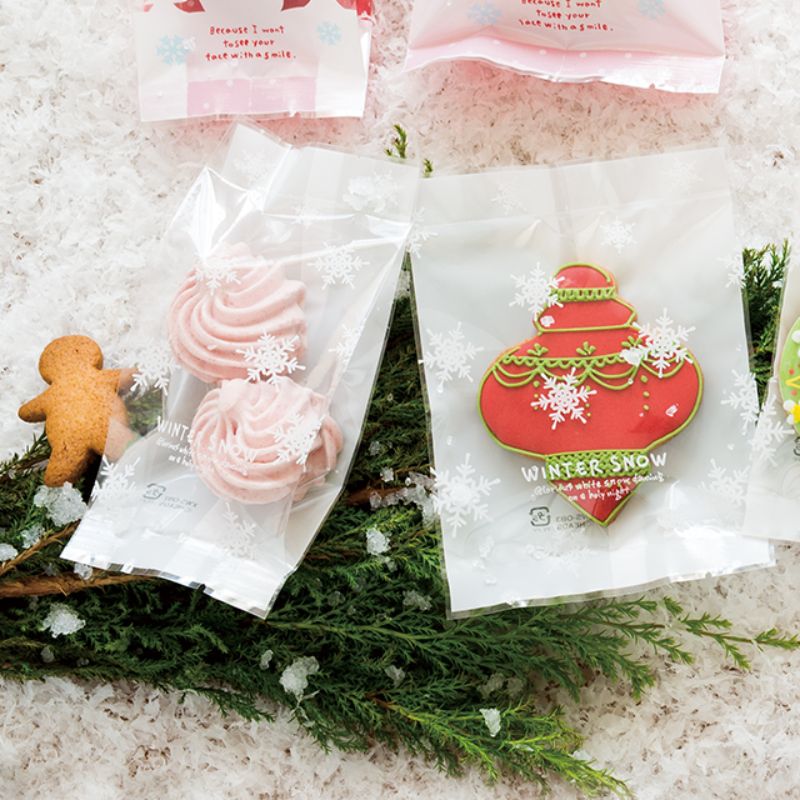 テープ無 OPP袋 ウィンタースノースイーツパック クリア-3(100枚) ヘッズ