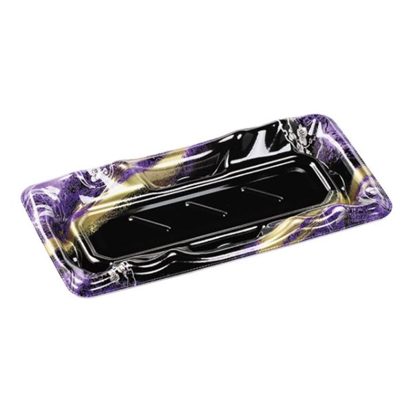 大波皿1-4 本体 味金紫