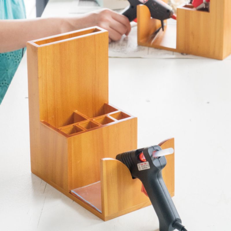 ヘッズ 店舗用備品・事務用品 ウッドグルーガンスタンド-1(1個)