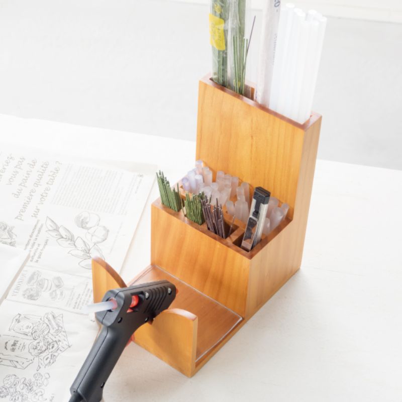 ヘッズ 店舗用備品・事務用品 ウッドグルーガンスタンド-1(1個)
