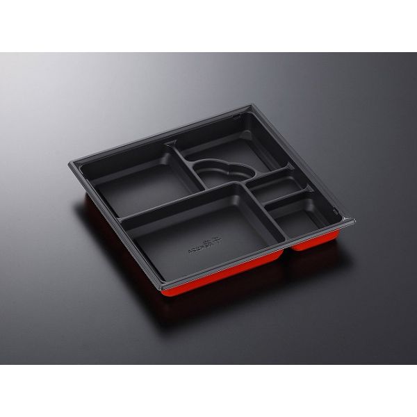 弁当容器 CT 千歳 K22A BK-赤 身 中央化学