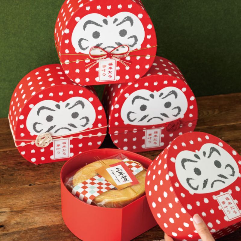 ギフト箱 エンギモノ貼箱-M ダルマ(4個) ヘッズ