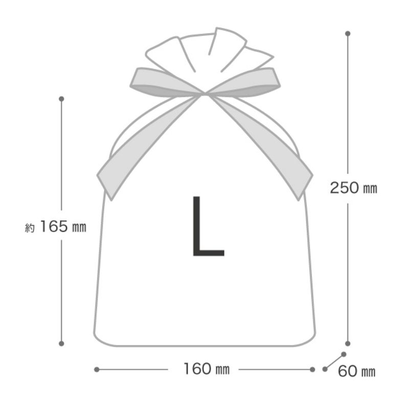 袋 オーガンジーバッグ モーブ-L(10枚) ヘッズ
