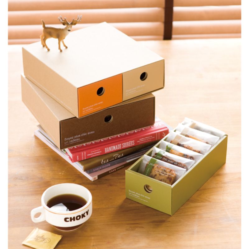 カフェオレインナーボックス-2 コゲ茶(20枚) ヘッズ