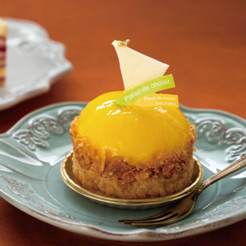 スウィーツ用品 カフェオレケーキピック グリーン-2(100枚) ヘッズ
