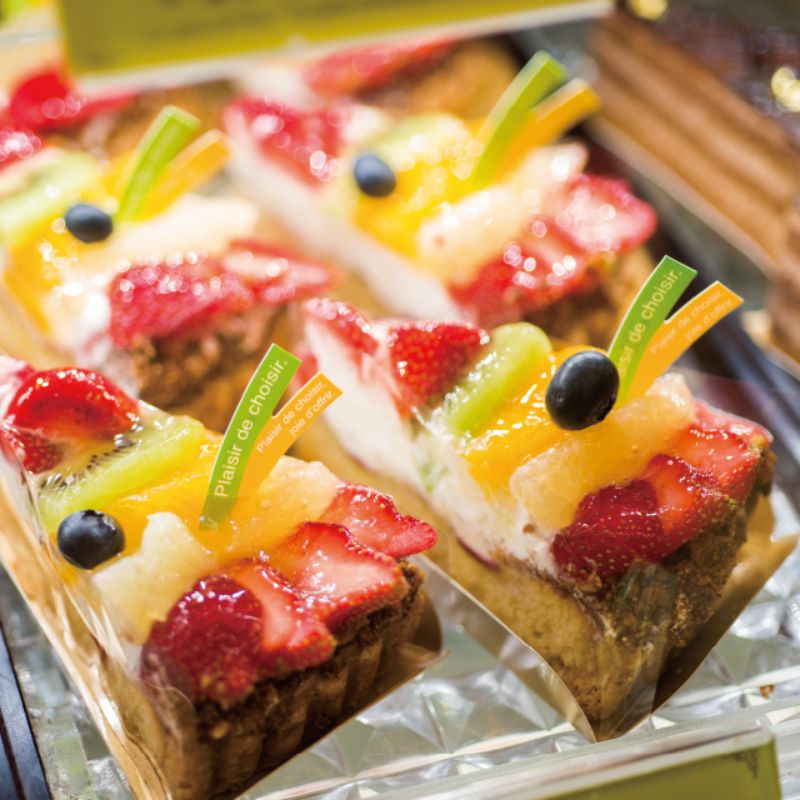 スウィーツ用品 カフェオレケーキピック グリーン-2(100枚) ヘッズ
