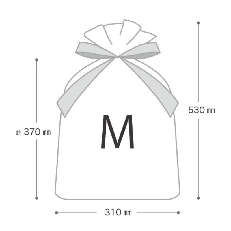 袋 カフェオレリボン付PEギフトバッグ-M(20枚) ヘッズ