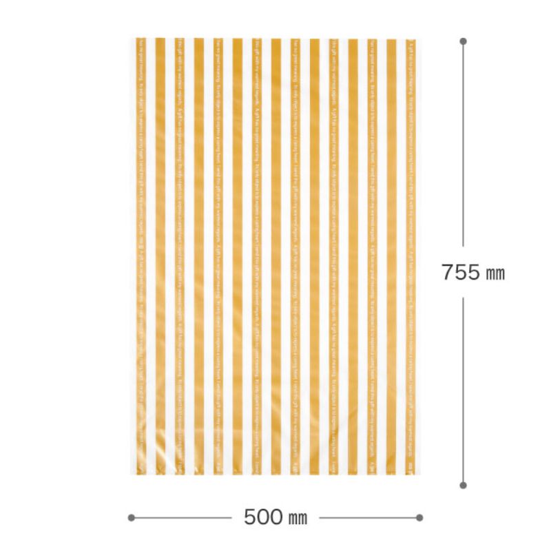 袋 ゴールドストライプギフトバッグ-L(20枚) ヘッズ