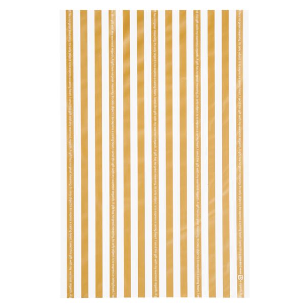 袋 ゴールドストライプギフトバッグ-S(50枚) ヘッズ