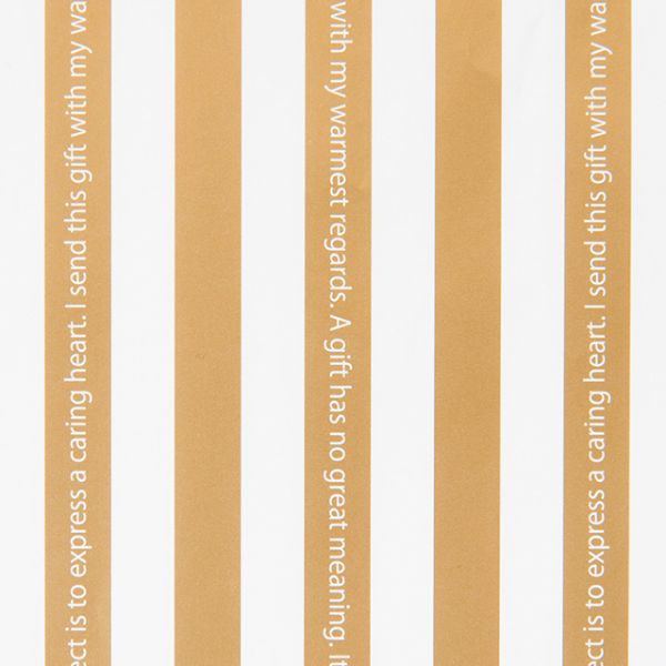 ゴールドストライプ包装紙-1(50枚) ヘッズ