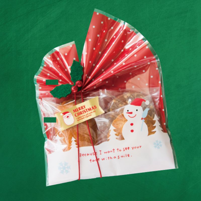 袋 スノーマンOPPギフトバッグ-3(50枚) ヘッズ