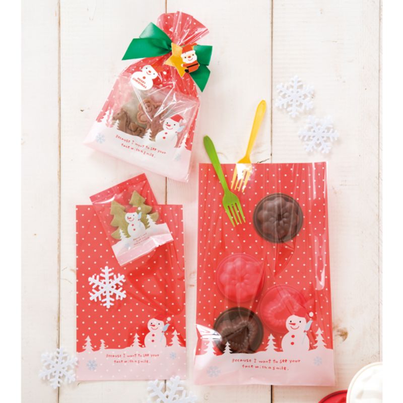 袋 スノーマンOPPギフトバッグ-3(50枚) ヘッズ