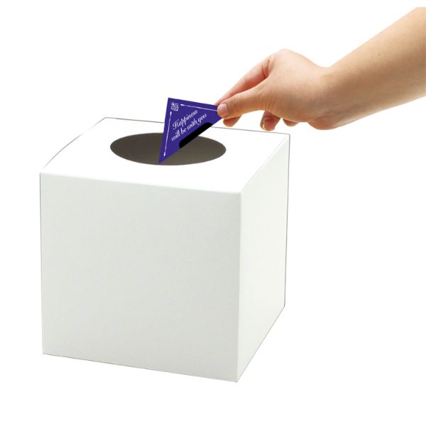 イベント用品 37-7906 抽選箱 小 白 ササガワ