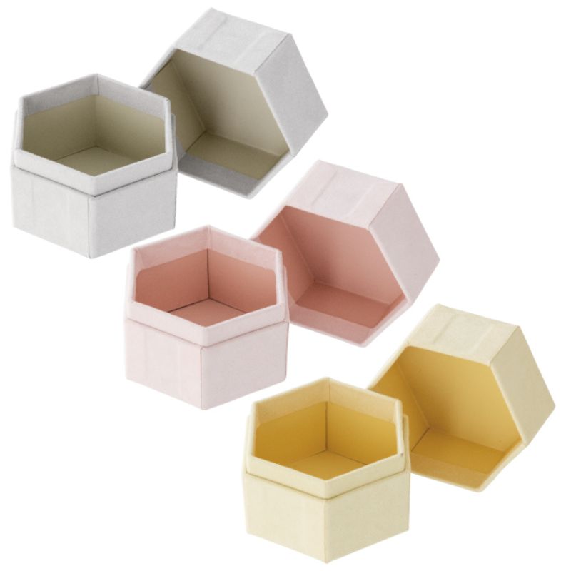ヘッズ 貼箱 ジュエルギフトボックス-S ピンク(4個)
