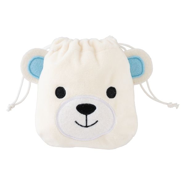 ヘッズ 布製巾着袋 シロクマ巾着バッグ-S(10枚)