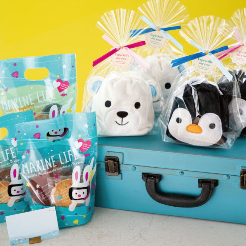 ヘッズ 布製巾着袋 シロクマ巾着バッグ-S(10枚)
