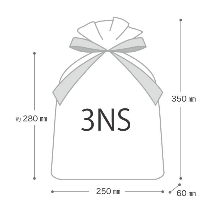袋 スノーマンギフト巾着バッグ-3(20枚) ヘッズ