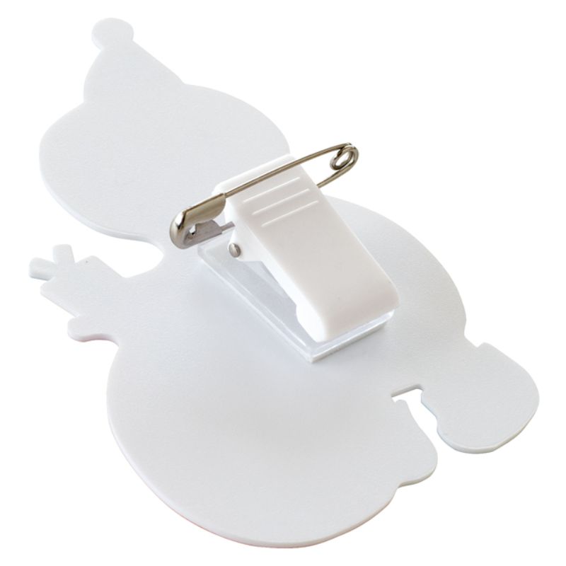 ヘッズ クリスマス用品 スノーマンバッジ-1(5個)