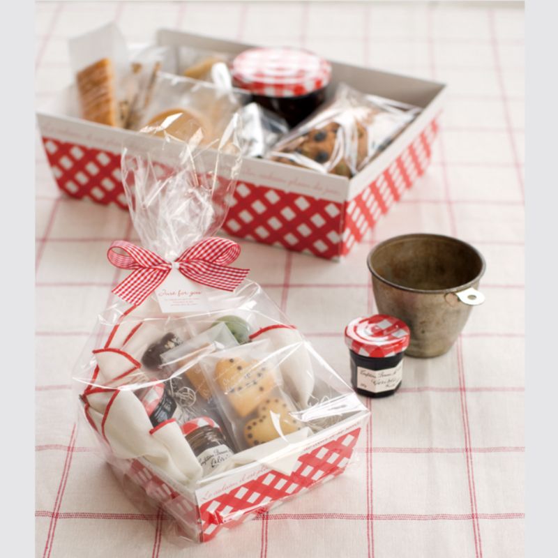 ギフト箱 チェックペーパーギフトトレイ-2(10枚) ヘッズ