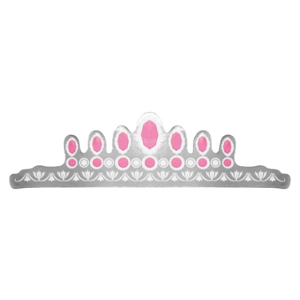 ヘッズ ケーキピック ティアラカールケーキピック ピンク-1(100枚)