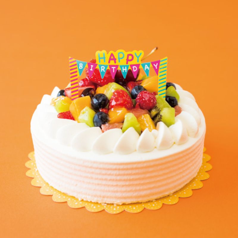 スウィーツ用品 バースデイケーキピック ガーランド-4(50枚) ヘッズ