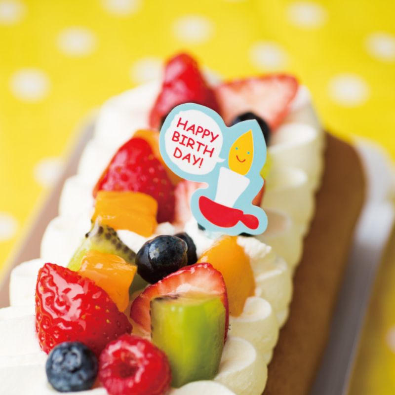 スウィーツ用品 バースデイケーキピック-2(100枚) ヘッズ